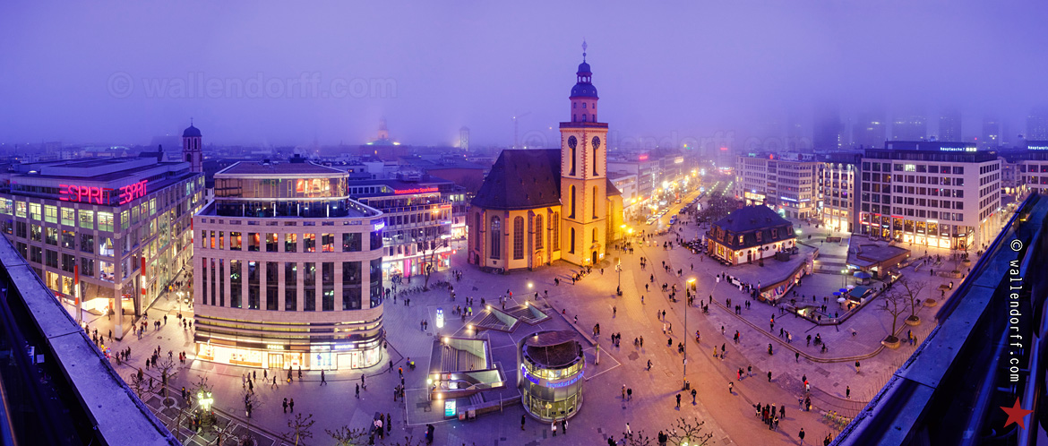 Hauptwache, Francfort-sur-le-Main, 27 janvier.
