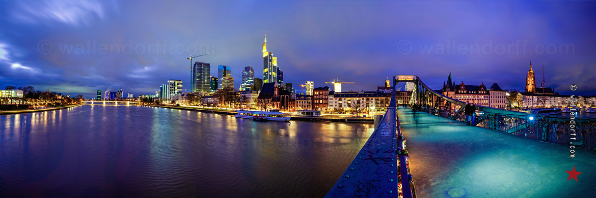 Eiserner Steg, Francfort-sur-le-Main, 28 janvier.